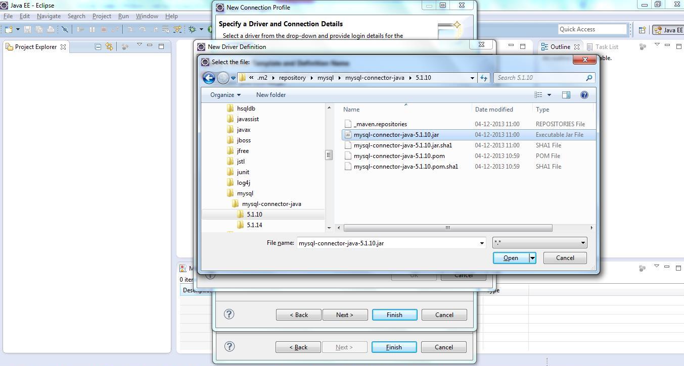 JPA Project & Data Connection for MySQL Step 12