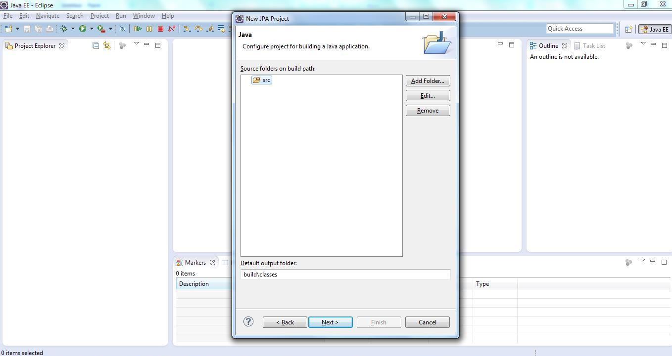 JPA Project & Data Connection for MySQL Step 3