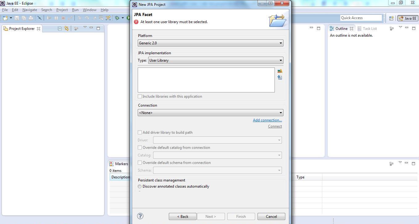 JPA Project & Data Connection for MySQL Step 4