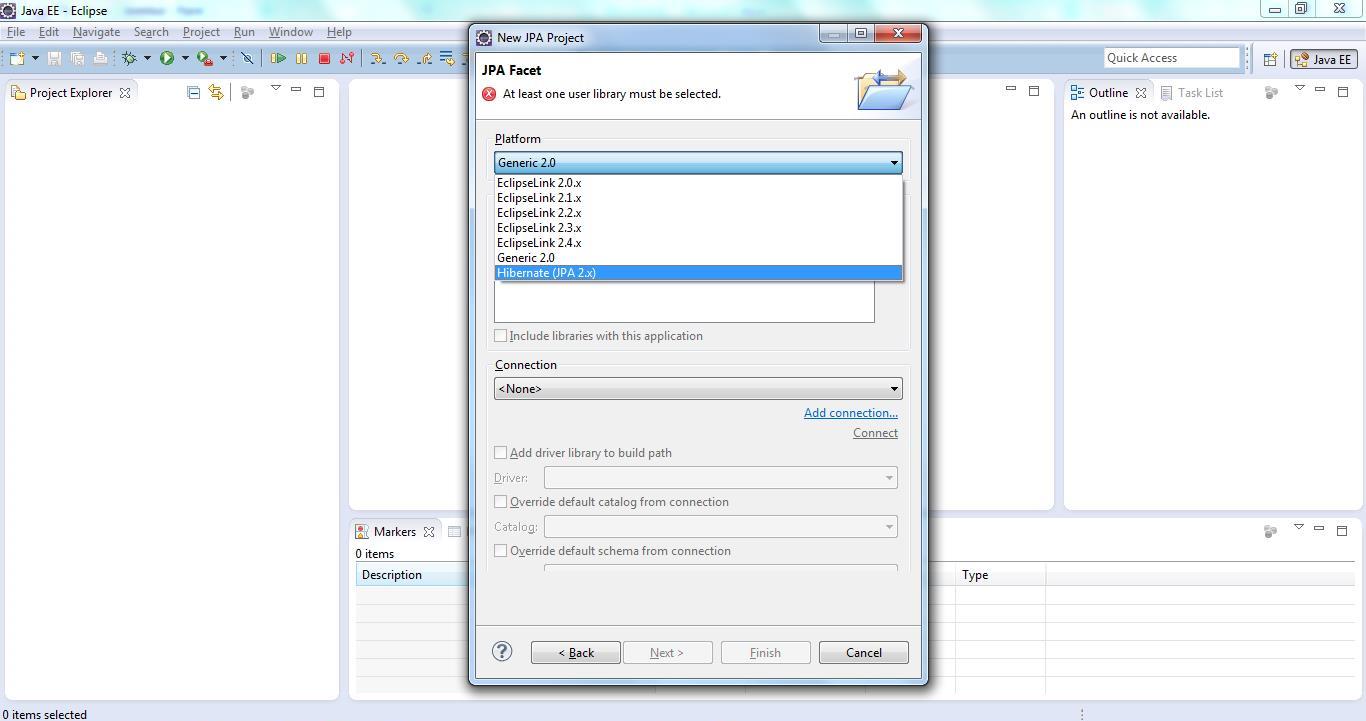 JPA Project & Data Connection for MySQL Step 5