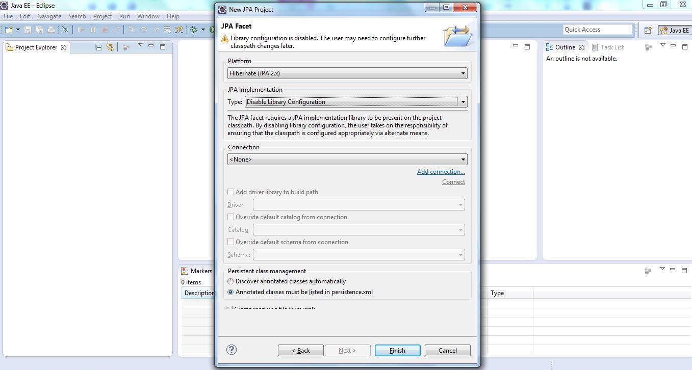 JPA Project & Data Connection for MySQL Step 7