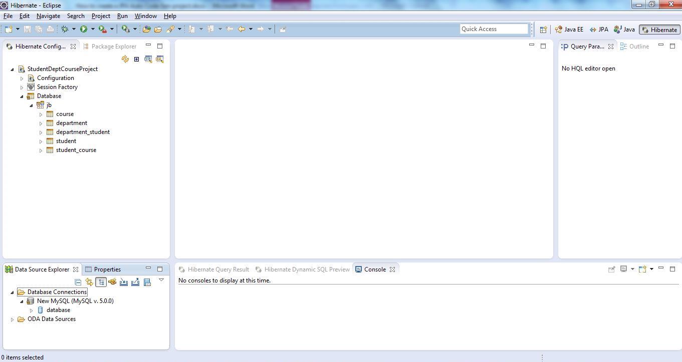 JPA Project & Data Connection for MySQL Step B