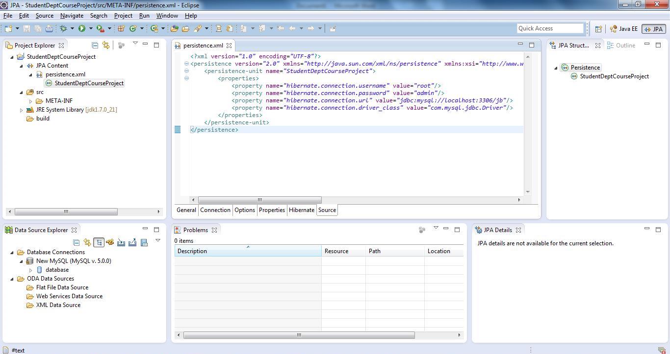 Reverse Code Generation of Hibernate/JPA POJO Entities Step 02
