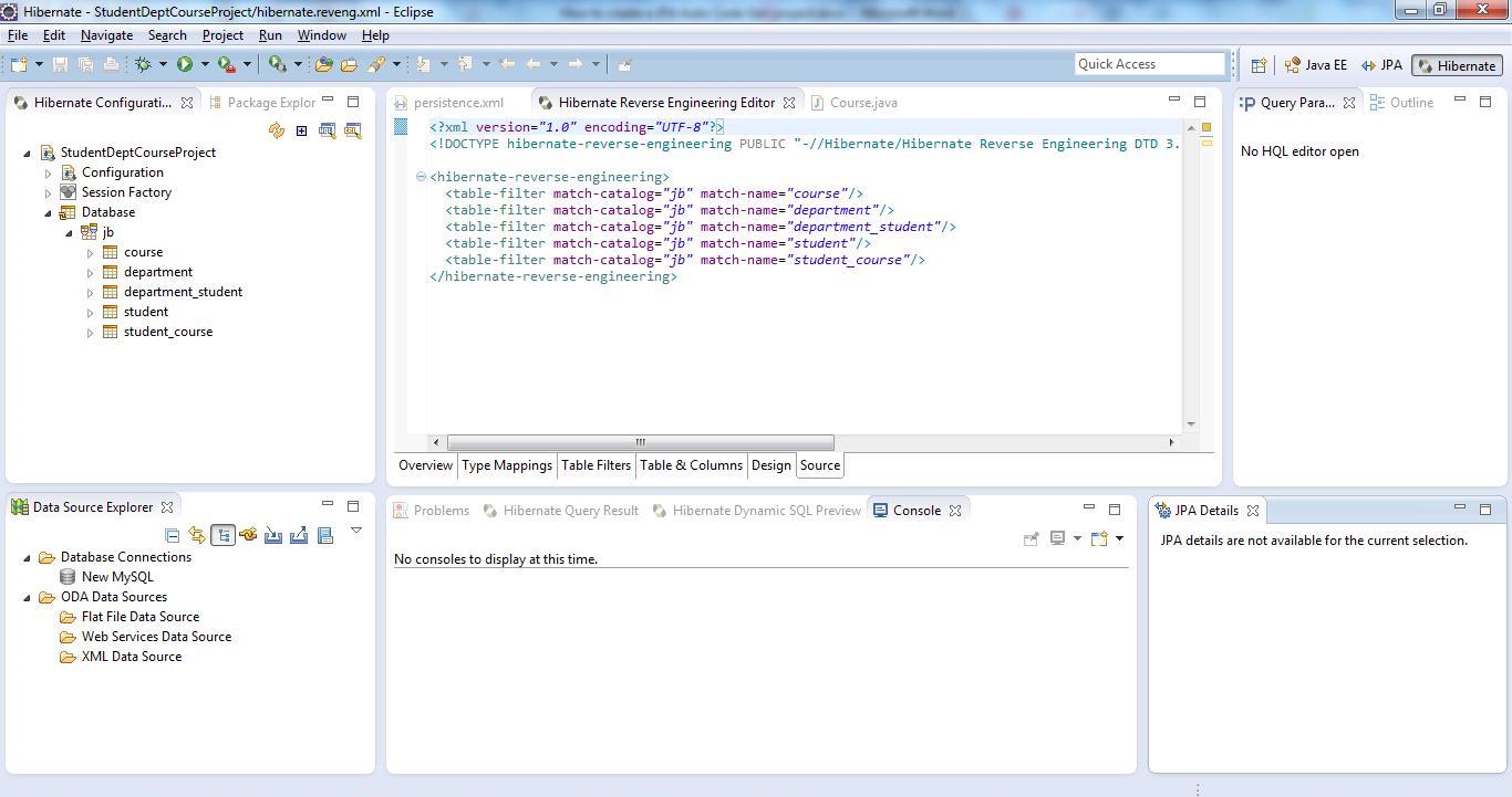 Hibernate hotsell reverse engineering